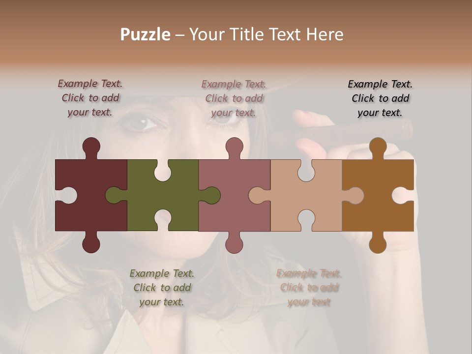 Agent Playing Fantasize PowerPoint Template