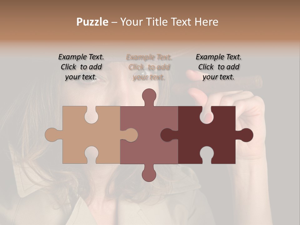 Agent Playing Fantasize PowerPoint Template