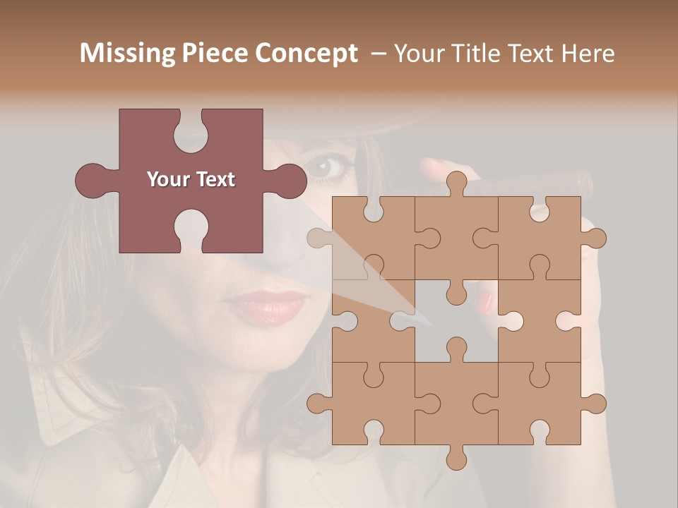 Agent Playing Fantasize PowerPoint Template