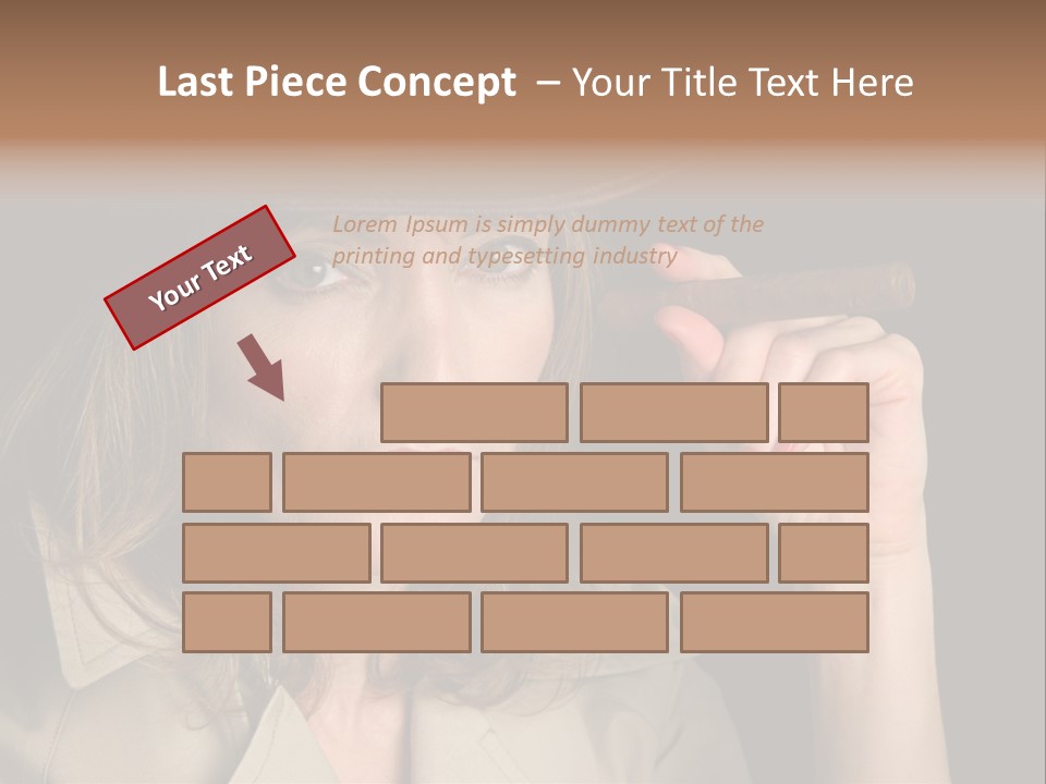 Agent Playing Fantasize PowerPoint Template