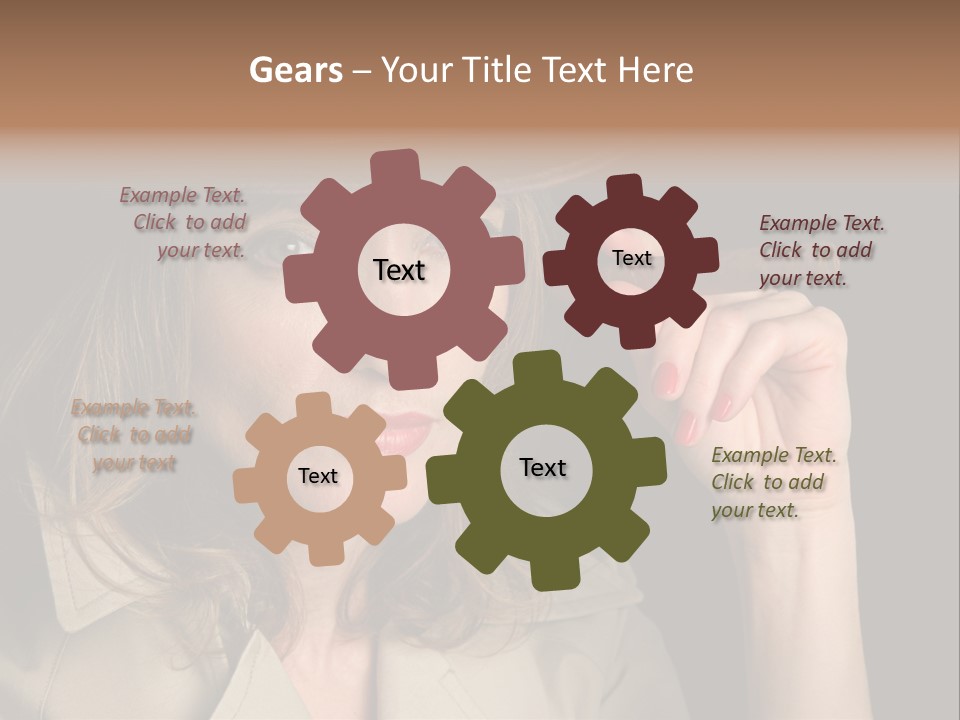 Agent Playing Fantasize PowerPoint Template