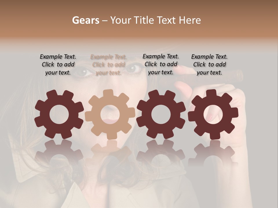 Agent Playing Fantasize PowerPoint Template