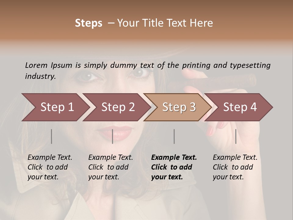 Agent Playing Fantasize PowerPoint Template