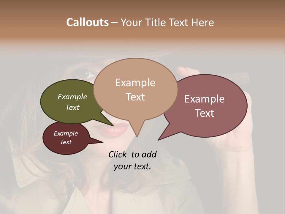 Agent Playing Fantasize PowerPoint Template