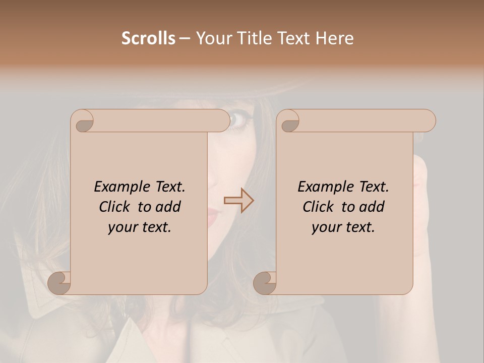 Agent Playing Fantasize PowerPoint Template