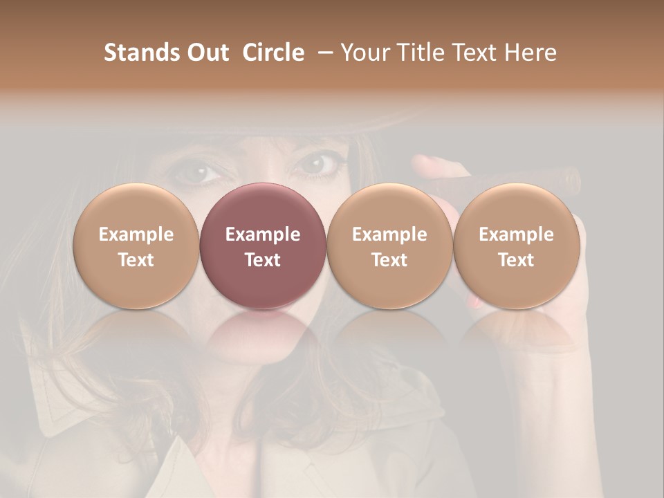 Agent Playing Fantasize PowerPoint Template