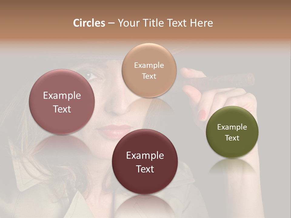 Agent Playing Fantasize PowerPoint Template