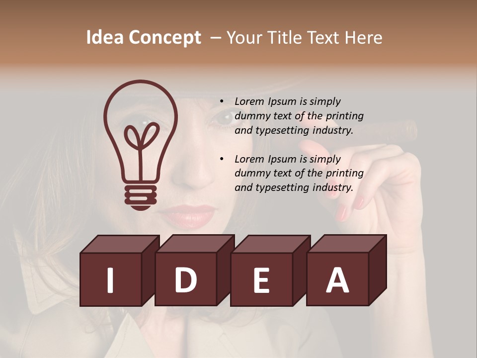 Agent Playing Fantasize PowerPoint Template