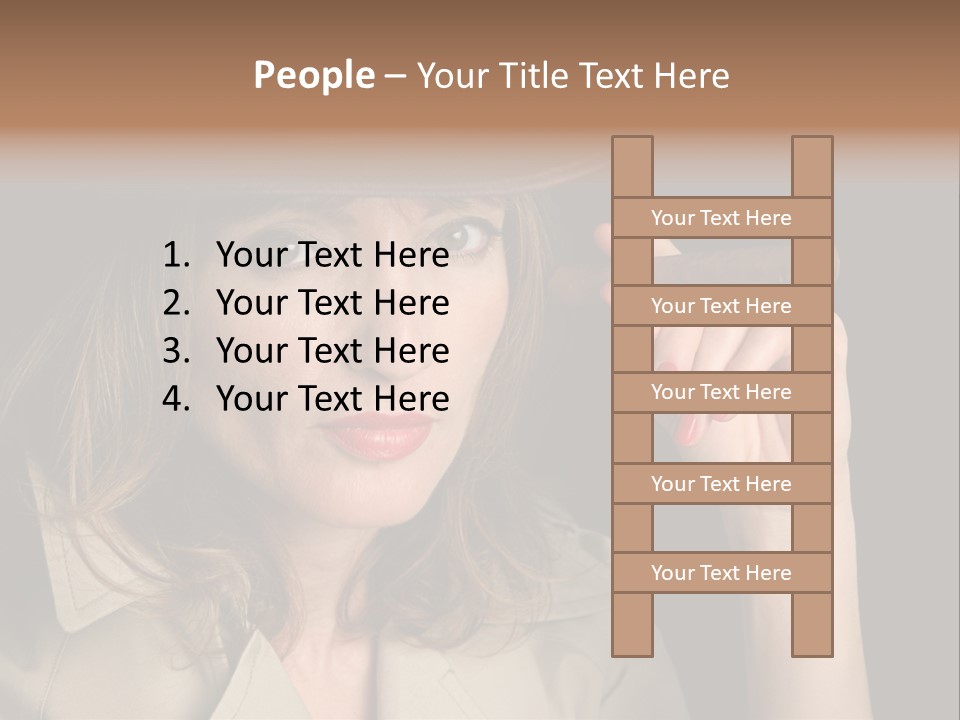 Agent Playing Fantasize PowerPoint Template
