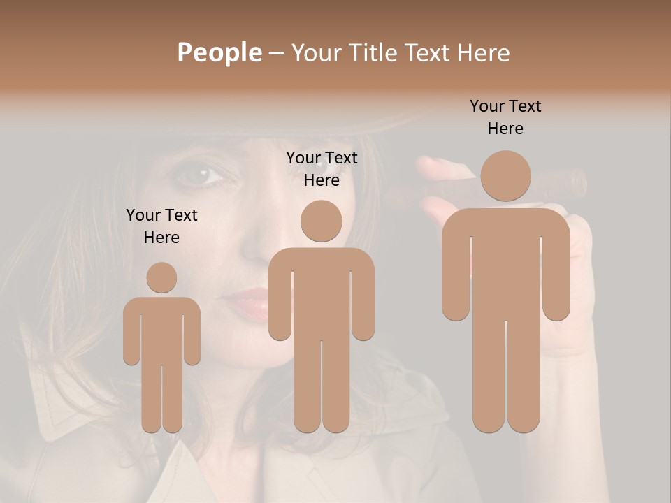 Agent Playing Fantasize PowerPoint Template