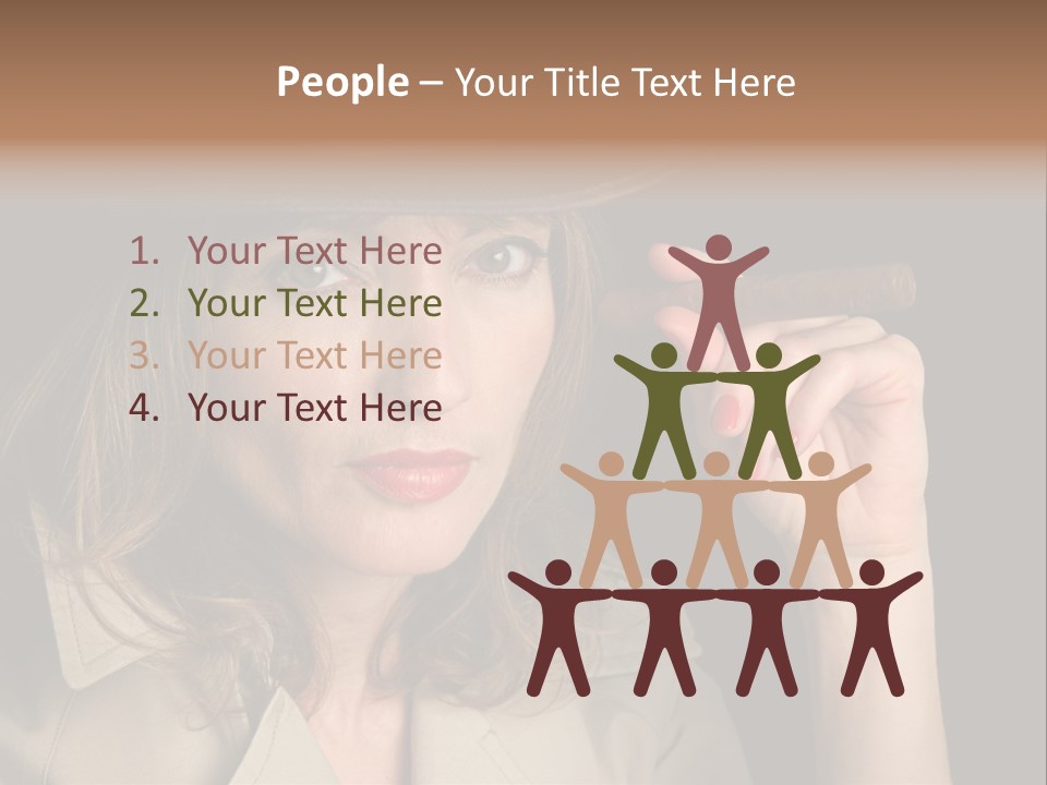 Agent Playing Fantasize PowerPoint Template