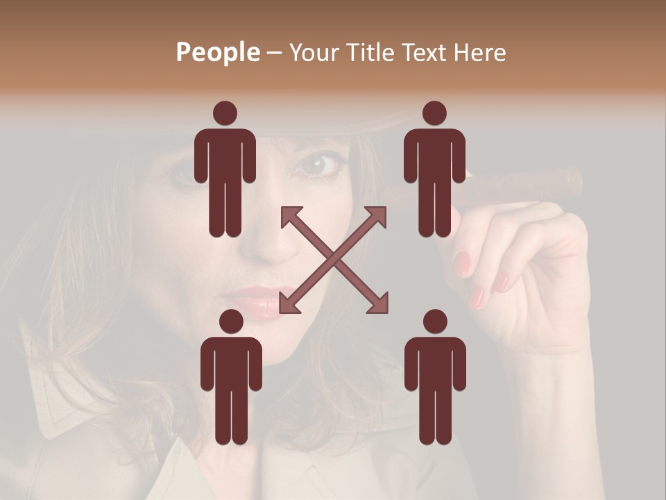 Agent Playing Fantasize PowerPoint Template