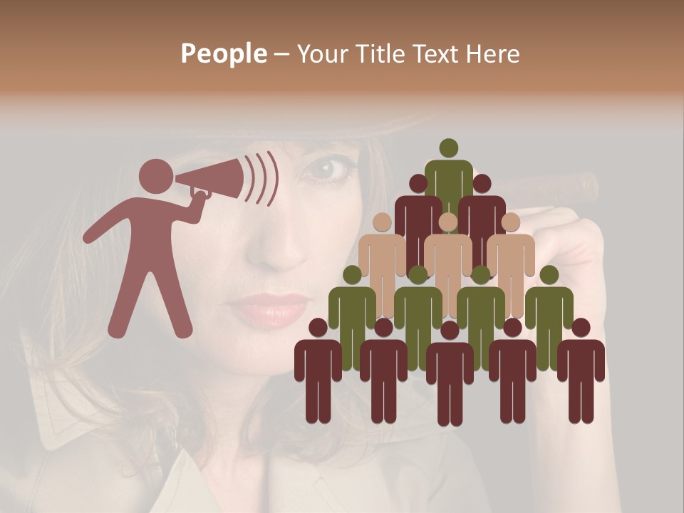 Agent Playing Fantasize PowerPoint Template