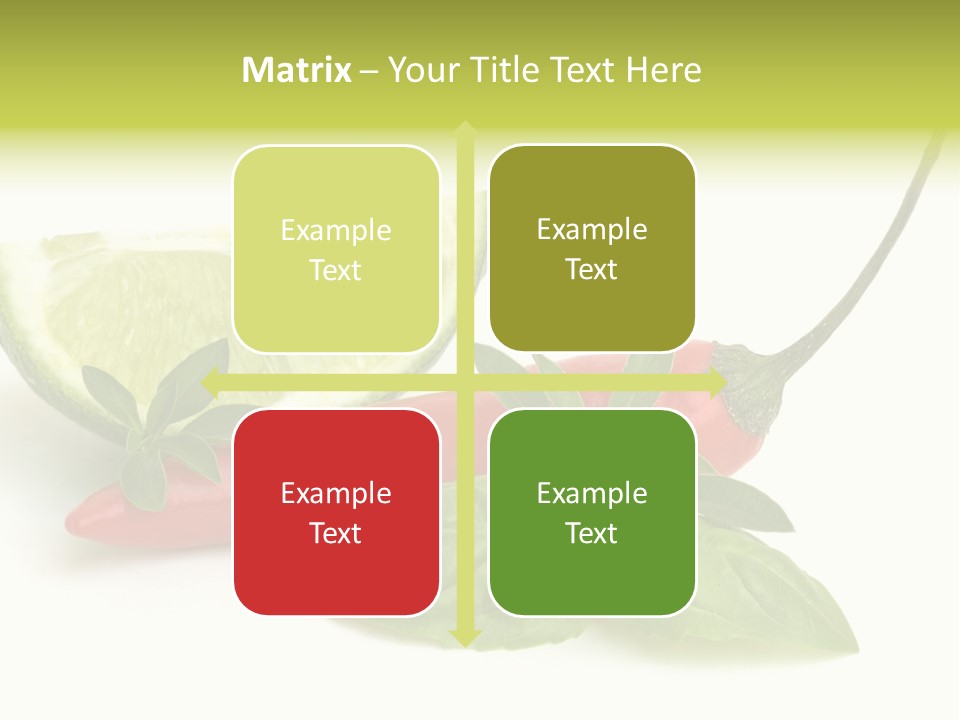 Herb Chili Pepper Isolated PowerPoint Template