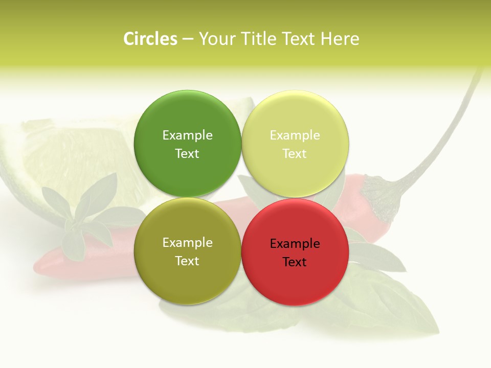 Herb Chili Pepper Isolated PowerPoint Template