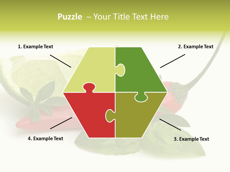 Herb Chili Pepper Isolated PowerPoint Template