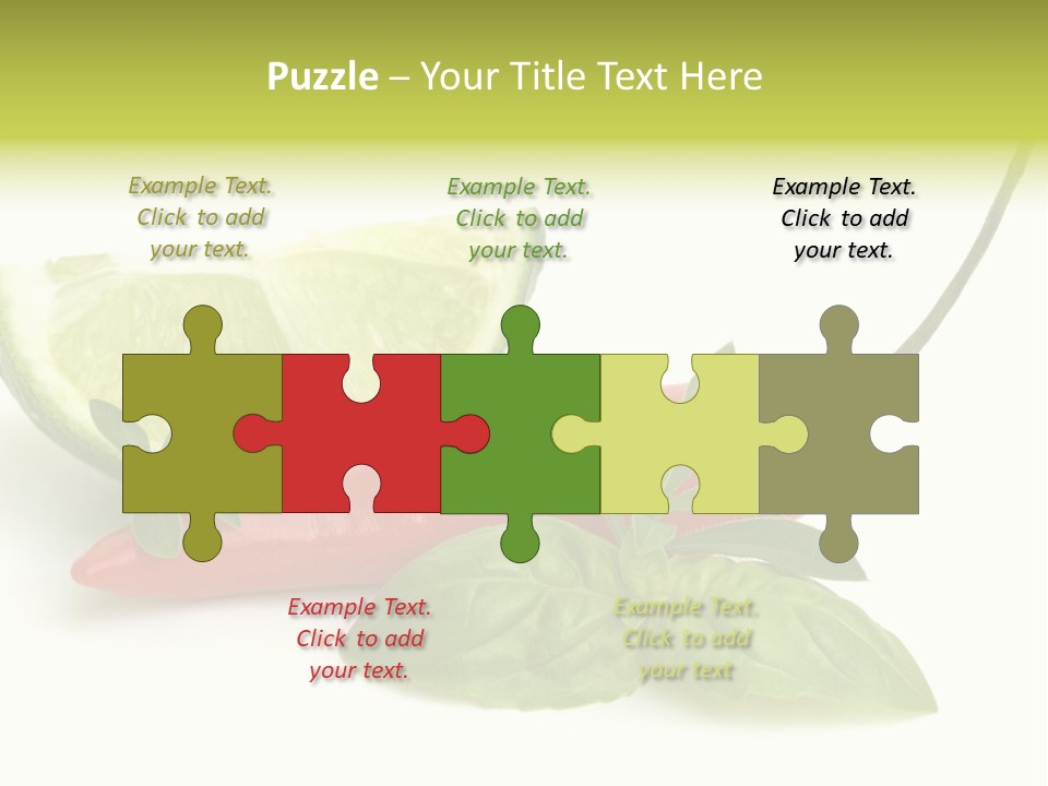 Herb Chili Pepper Isolated PowerPoint Template