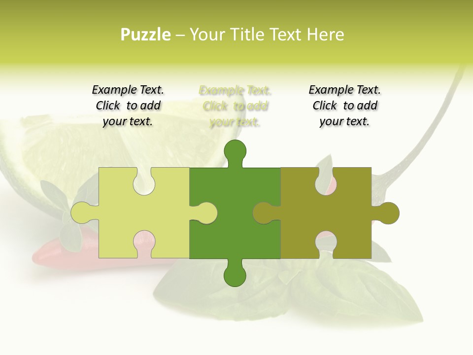 Herb Chili Pepper Isolated PowerPoint Template