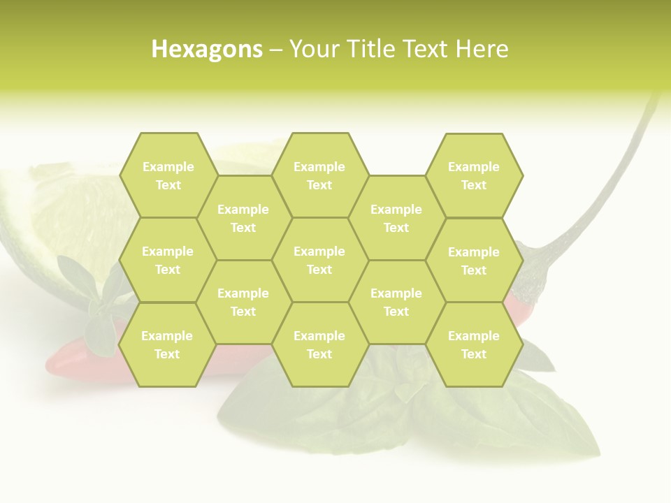 Herb Chili Pepper Isolated PowerPoint Template