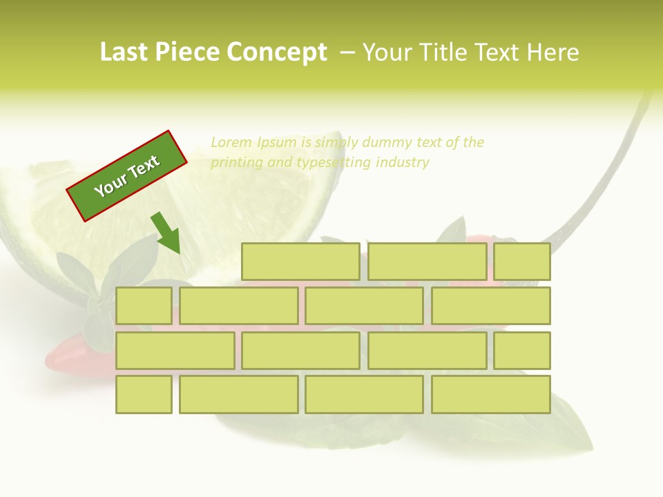 Herb Chili Pepper Isolated PowerPoint Template