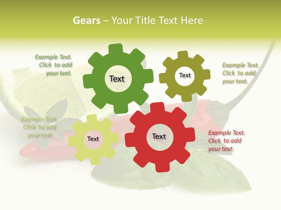 Herb Chili Pepper Isolated PowerPoint Template