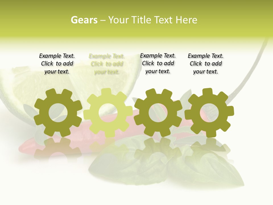 Herb Chili Pepper Isolated PowerPoint Template