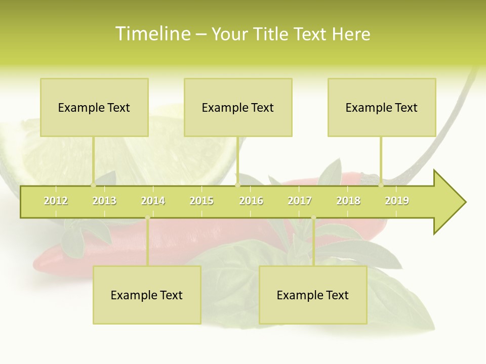 Herb Chili Pepper Isolated PowerPoint Template