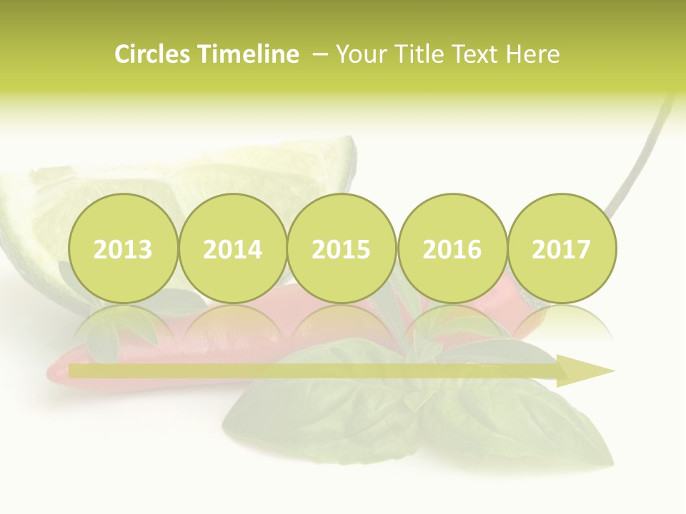 Herb Chili Pepper Isolated PowerPoint Template