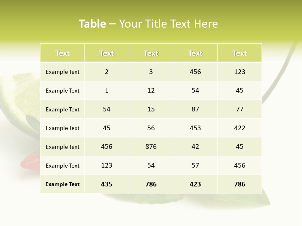 Herb Chili Pepper Isolated PowerPoint Template