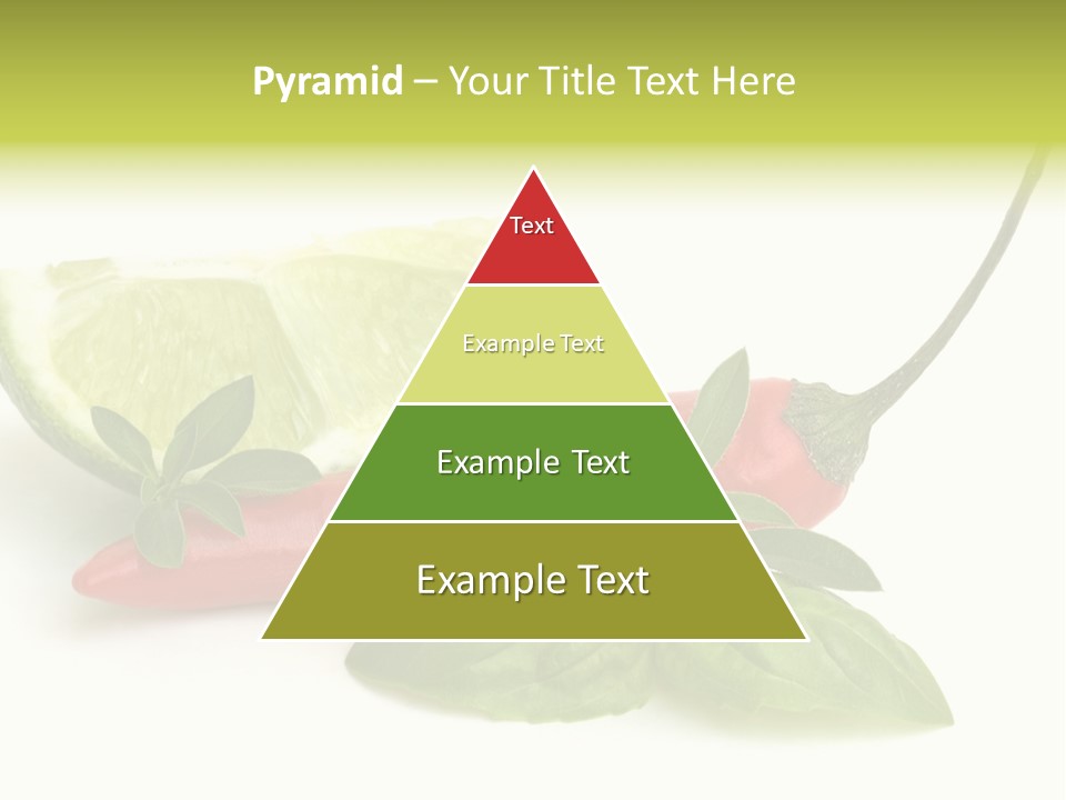 Herb Chili Pepper Isolated PowerPoint Template