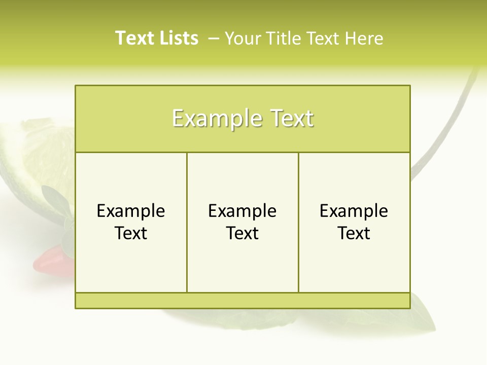 Herb Chili Pepper Isolated PowerPoint Template