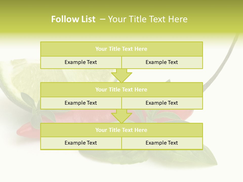 Herb Chili Pepper Isolated PowerPoint Template