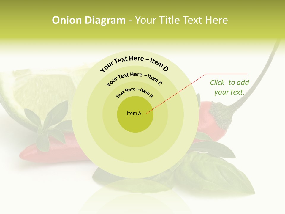 Herb Chili Pepper Isolated PowerPoint Template