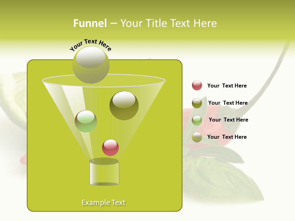 Herb Chili Pepper Isolated PowerPoint Template