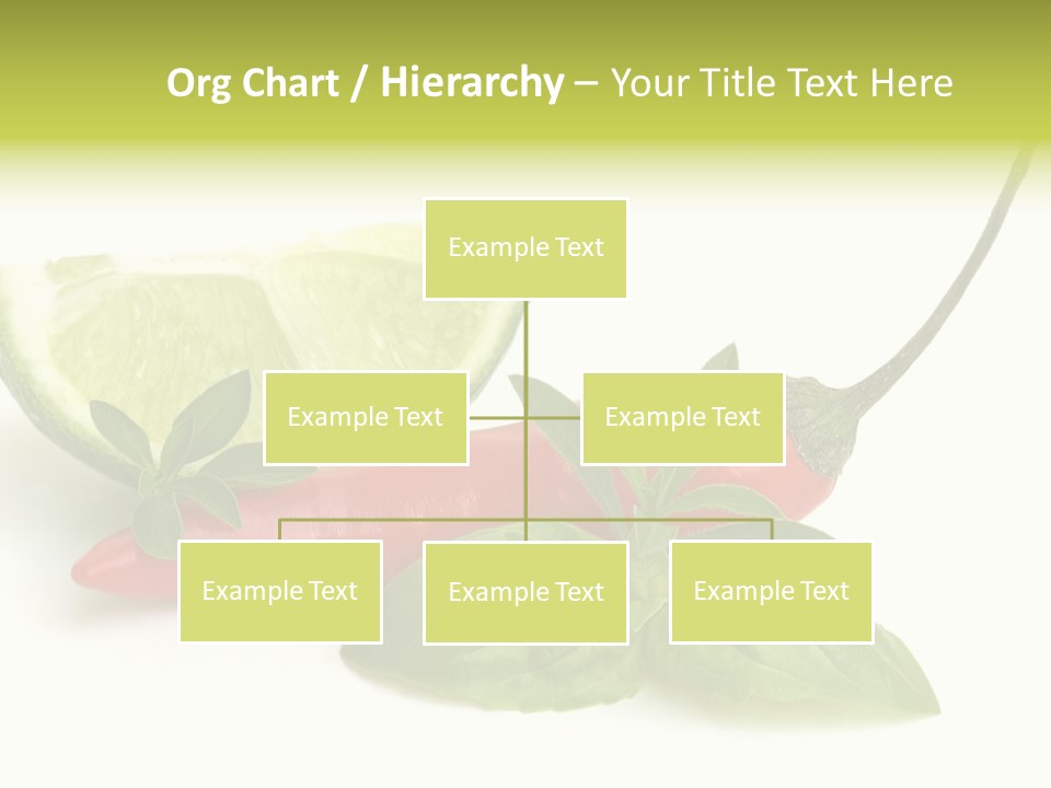 Herb Chili Pepper Isolated PowerPoint Template