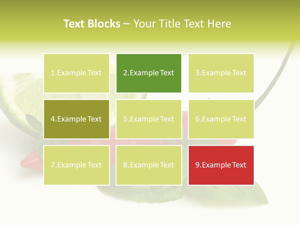 Herb Chili Pepper Isolated PowerPoint Template