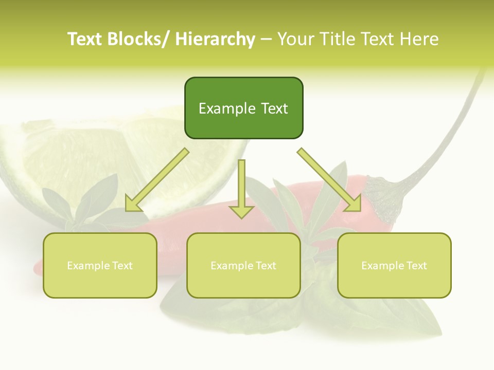 Herb Chili Pepper Isolated PowerPoint Template