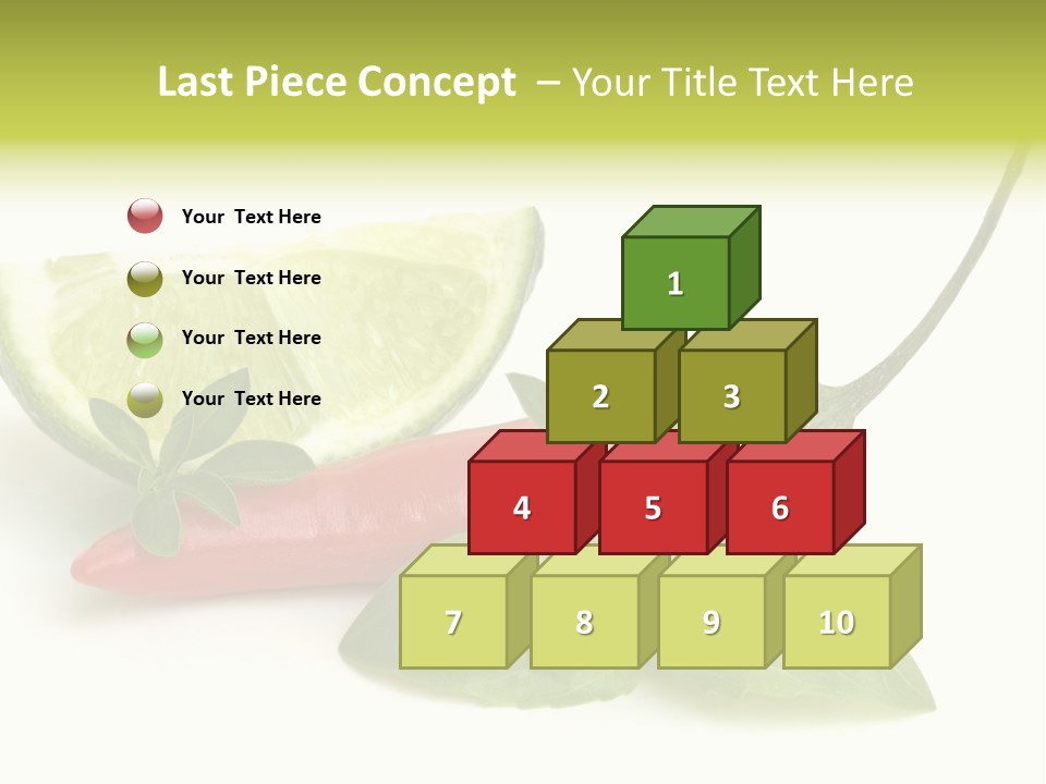 Herb Chili Pepper Isolated PowerPoint Template