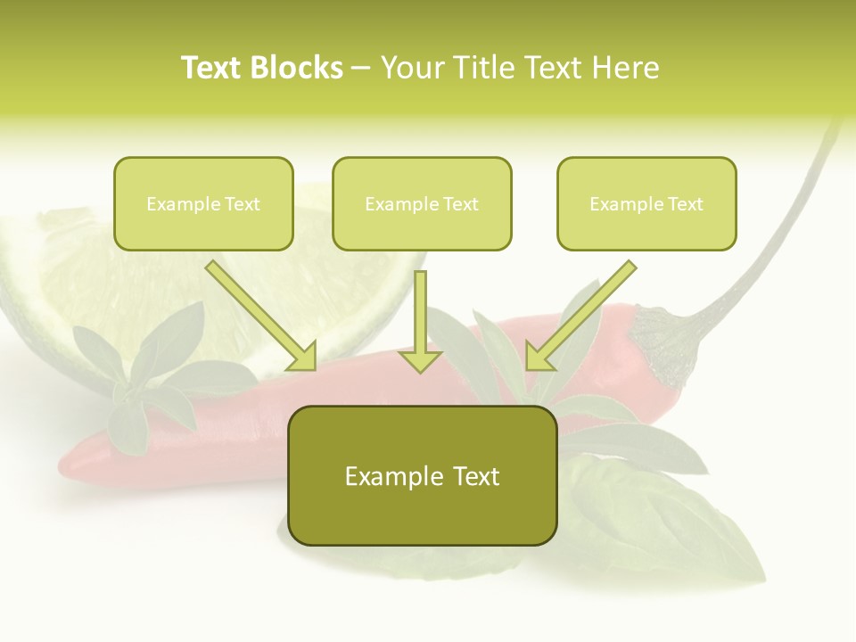 Herb Chili Pepper Isolated PowerPoint Template