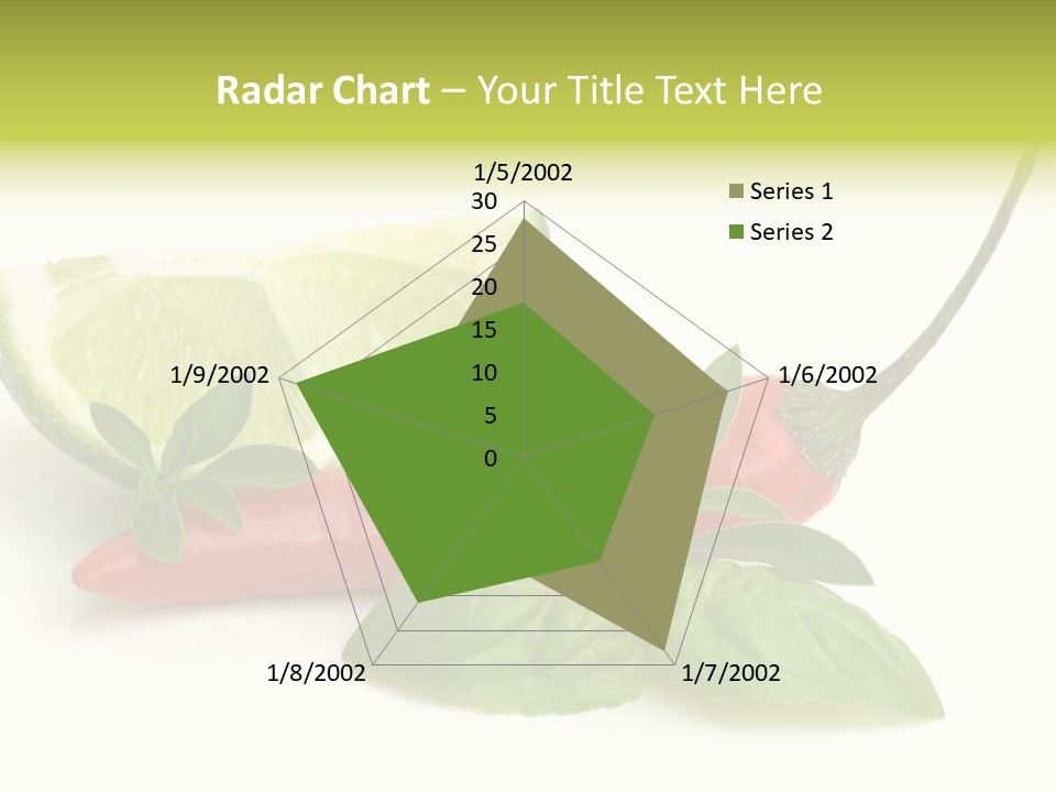 Herb Chili Pepper Isolated PowerPoint Template
