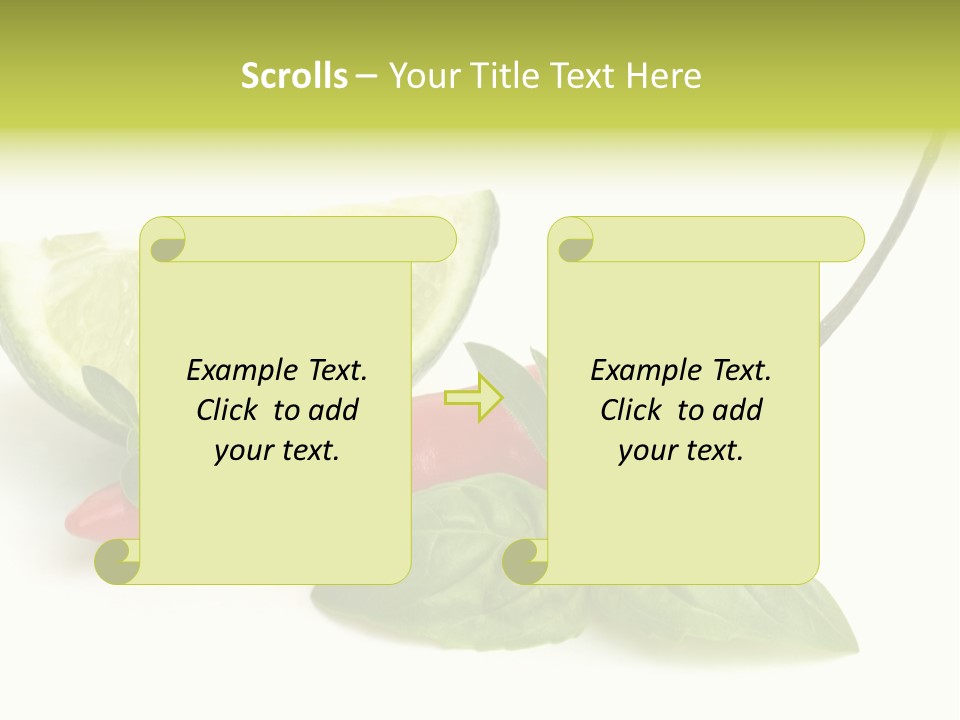 Herb Chili Pepper Isolated PowerPoint Template