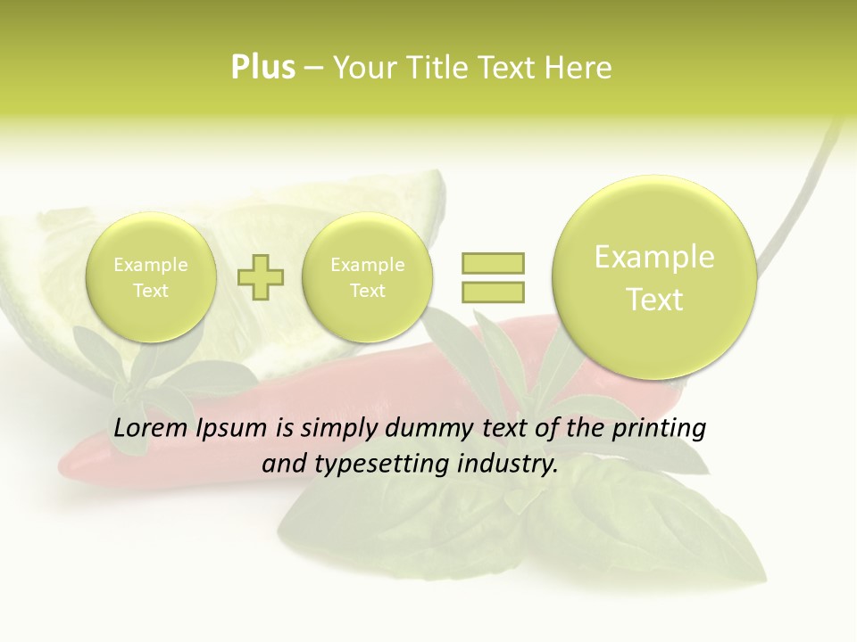 Herb Chili Pepper Isolated PowerPoint Template