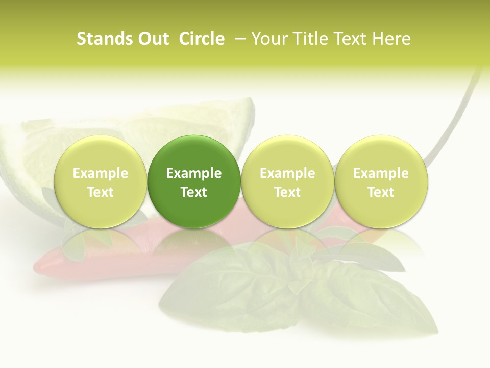 Herb Chili Pepper Isolated PowerPoint Template