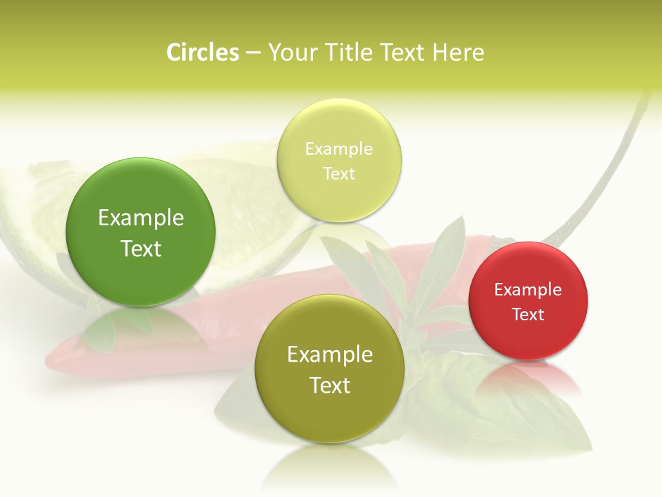 Herb Chili Pepper Isolated PowerPoint Template