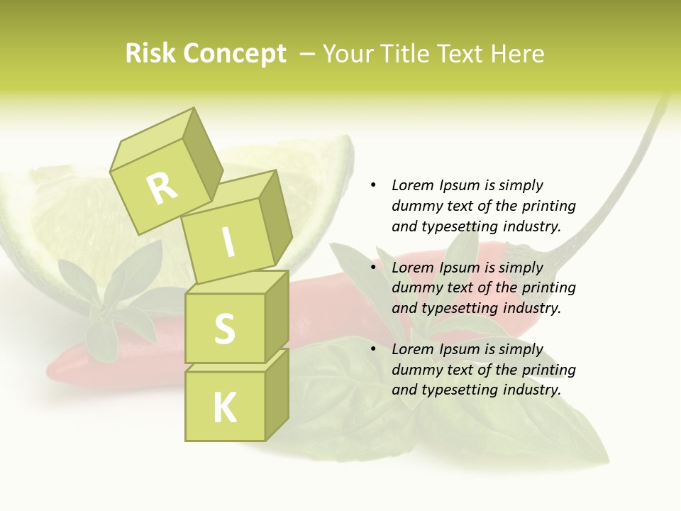 Herb Chili Pepper Isolated PowerPoint Template