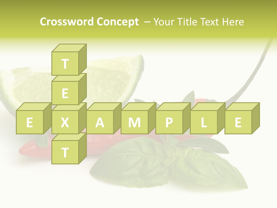 Herb Chili Pepper Isolated PowerPoint Template