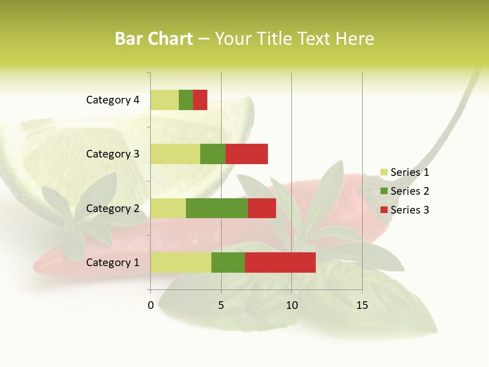 Herb Chili Pepper Isolated PowerPoint Template