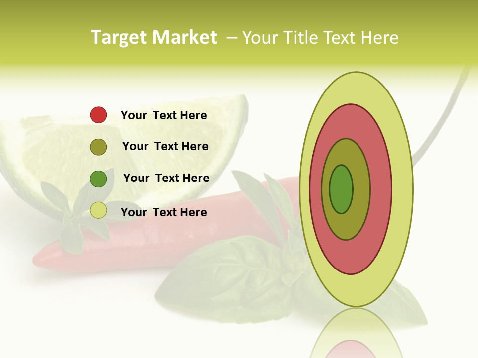 Herb Chili Pepper Isolated PowerPoint Template