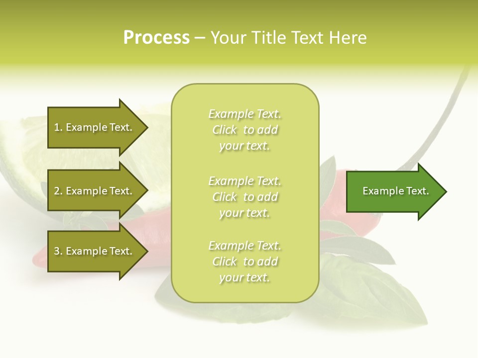 Herb Chili Pepper Isolated PowerPoint Template