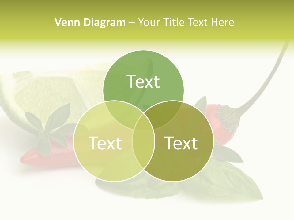 Herb Chili Pepper Isolated PowerPoint Template